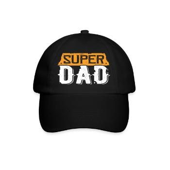 Faute de frappe de Super Papa Vintage Hero - Casquette classique - noir/noir - Devant
