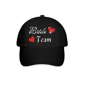 Bride's team - Baseball Cap - black/black - Front