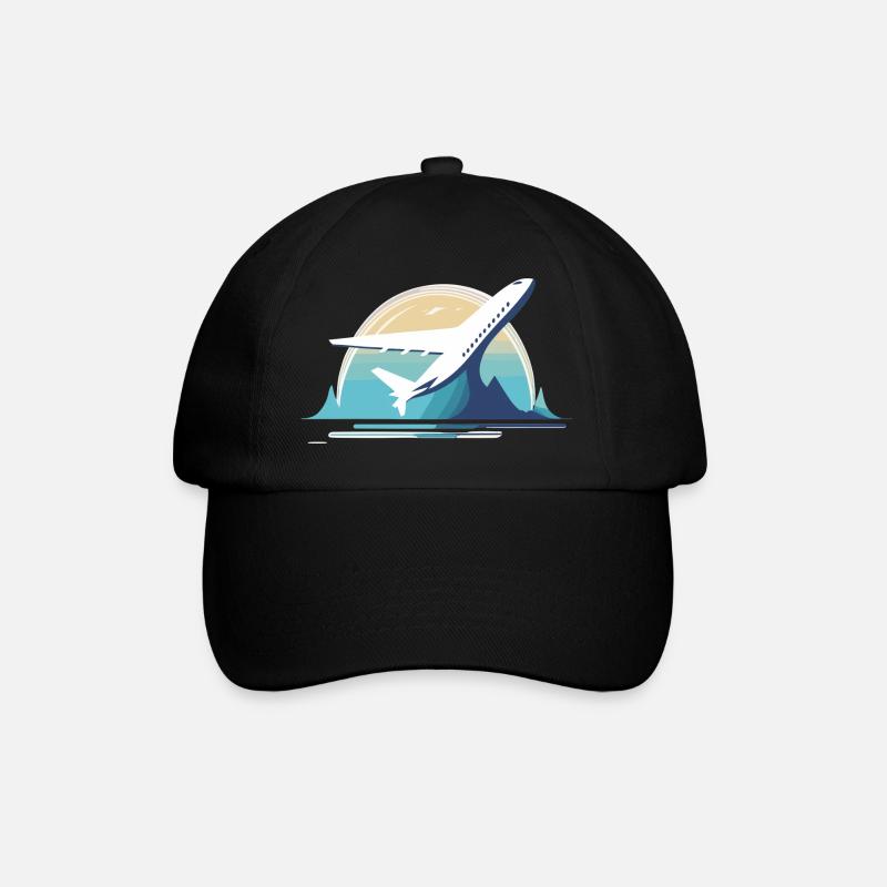 Avion - Casquette classique - noir/noir