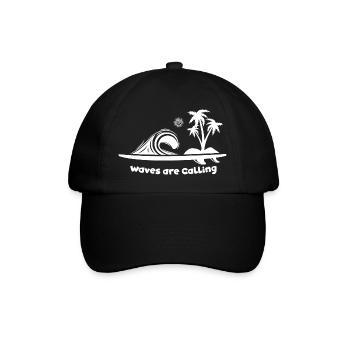 Surfing Surfboard Surfer Wassersport - Baseballkappe - Schwarz/Schwarz - Vorne