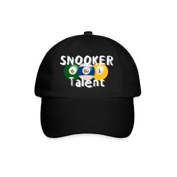 Billard Snooker Pool Spruch Sprüche - Baseballkappe - Schwarz/Schwarz - Vorne