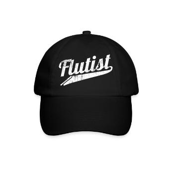 Flûtiste drôle - Casquette classique - noir/noir - Devant