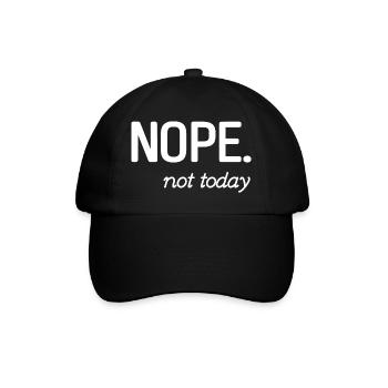 Minimalistisches, inspirierendes Zitat-Design - Baseballkappe - Schwarz/Schwarz - Vorne
