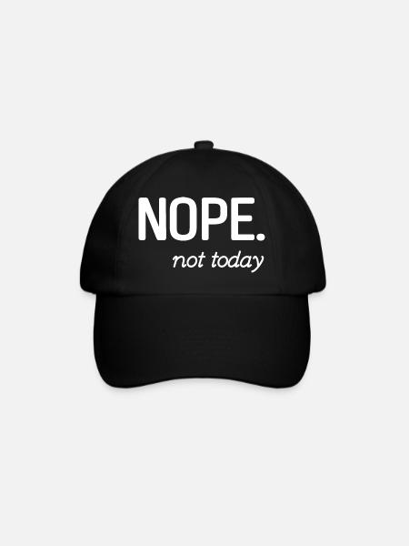 Conception de citation inspirante minimaliste - Casquette classique - noir/noir