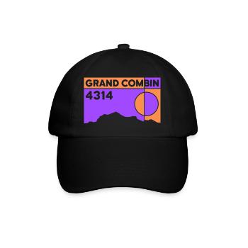 Grand Combin Valais randonnée traversée VTT - Casquette classique - noir/noir - Devant