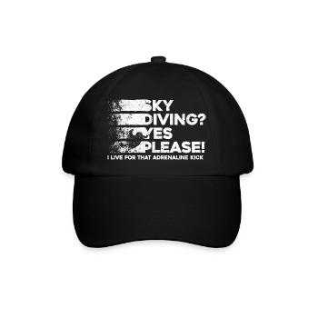 Conception de la fièvre de Sky Plunge. Cadeau d’adrénaline parfait - Casquette classique - noir/noir - Devant