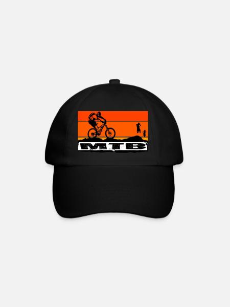 MTB Bike - Baseballkappe - Schwarz/Schwarz