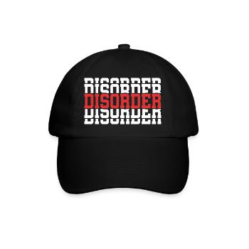 T-Shirt Disorder Stacked Text Gift T-Shirt - Baseball Cap - black/black - Front