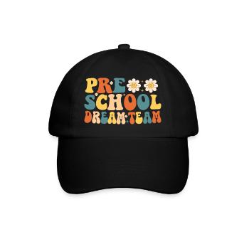 Vorschul-Dreamteam - Baseballkappe - Schwarz/Schwarz - Vorne