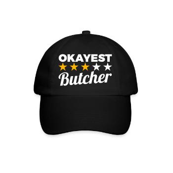 Okayest Butcher - Baseball Cap - black/black - Front