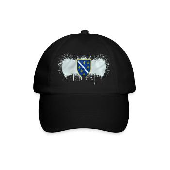 Bosnie-Herzégovine europe sarajavo drapeau mostar - Casquette classique - noir/noir - Devant