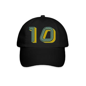 10. 10 YEARS. 10th ANNIVERSARY. 10 YEAR ANNIVERSARY. - Baseball Cap - black/black - Front
