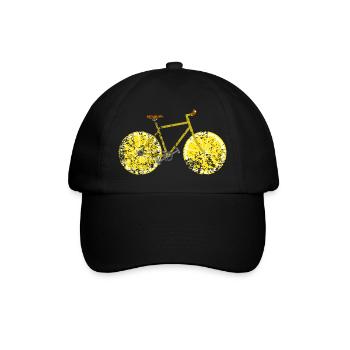 Bicycle Fruit Fruit Retro Vintage Grunge - Baseball Cap - black/black - Front