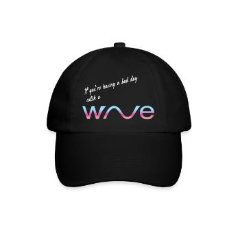 catch a wave - Baseball Cap - black/black - Front