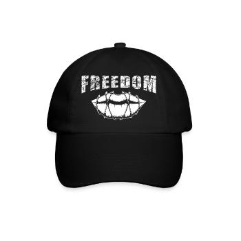 Freedom Freedom - Lips in Barbed Wire - Baseball Cap - black/black - Front