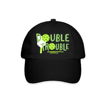 Pickleball-Spieler - Baseballkappe - Schwarz/Schwarz - Vorne