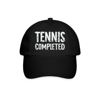 Chemise de tennis Sweat à capuche Tennis Terminé - Casquette classique - noir/noir - Devant