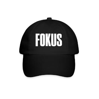 Fokus Spruch für Gründer Unternehmer Startup - Baseballkappe - Schwarz/Schwarz - Vorne