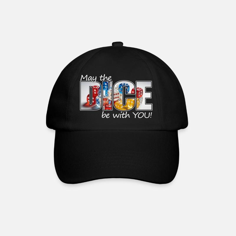 Jeux de société - Que les dés soient avec vous - Casquette classique - noir/noir