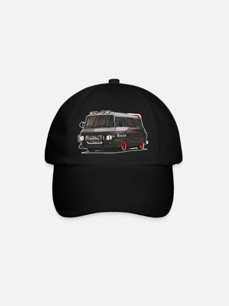 Barkas B1000 // Illustration - Baseballkappe - Schwarz/Schwarz