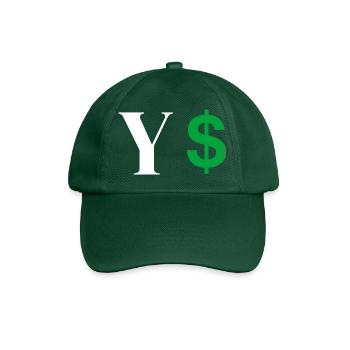 Letter y dollar - Baseball Cap - bottle green - Front