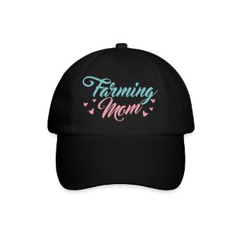 Bäuerin Mama - Baseballkappe - Schwarz/Schwarz - Vorne
