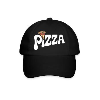Pizza - Design pour les amateurs de restauration rapide - Casquette classique - noir/noir - Devant