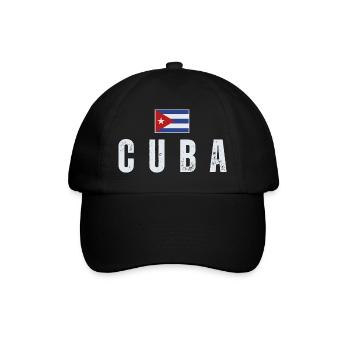 Cuban flag, I love Cuba - Baseball Cap - black/black - Front