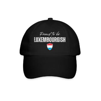 Drapeau du Luxembourg, fierté luxembourgeoise - Casquette classique - noir/noir - Devant