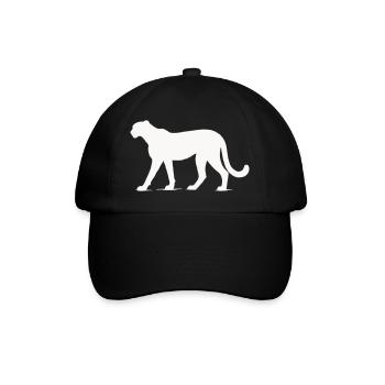 Cheetah animal - Baseball Cap - black/black - Front