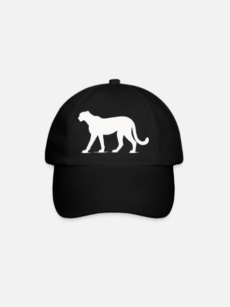 Gepard Tier  - Baseballkappe - Schwarz/Schwarz