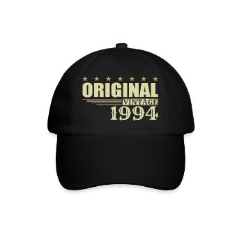 1994 Geburtstag - 1994 - Baseballkappe - Schwarz/Schwarz - Vorne
