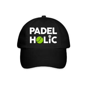 Padel amusant - PadelHolic - Casquette classique - noir/noir - Devant