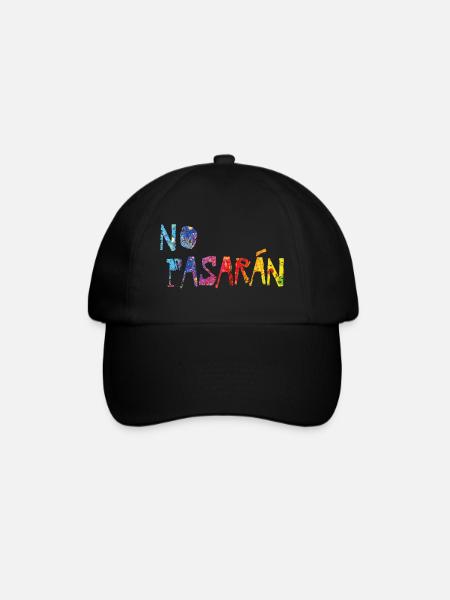 no pasaran - Baseballkappe - Schwarz/Schwarz