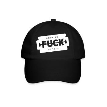 Cool As F Shaving Blade - Baseball Cap - black/black - Front