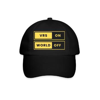 VRS ON World OFF  - Baseballkappe - Schwarz/Schwarz - Vorne