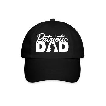 Papa patriote Drapeau américain Aigle Fête des pères - Casquette classique - noir/noir - Devant
