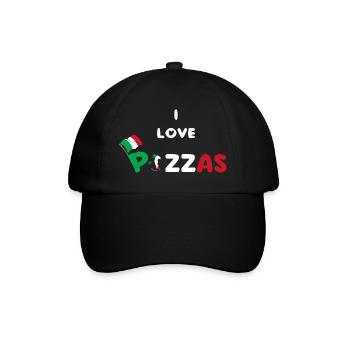 pizza humour cadeau pazzaiolo - Casquette classique - noir/noir - Devant
