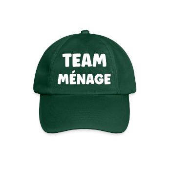 TEAM MÉNAGE - Casquette classique - vert bouteille - Devant