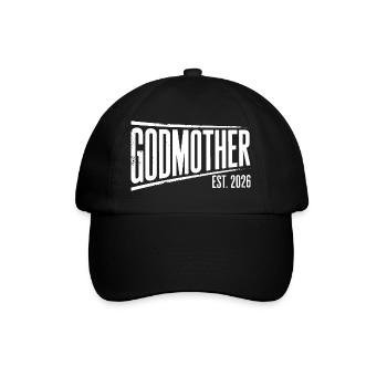 Godmother Est 2026 Bold Banner - Baseball Cap - black/black - Front