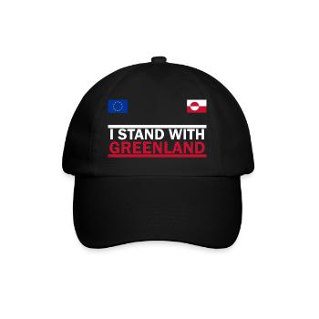 Je Soutiens Groenland -  Greenland  - Casquette classique - noir/noir - Devant