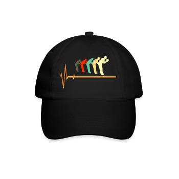 Bowling Heartbeat Pulse Retro Lifeline - Baseball Cap - black/black - Front