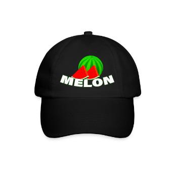 melon - Baseball Cap - black/black - Front