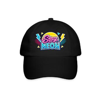 Stay Neon Retro Burst - Baseball Cap - black/black - Front