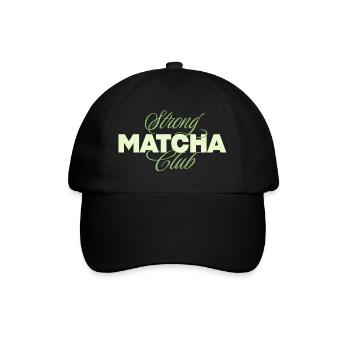Strong Matcha Club - Baseball Cap - black/black - Front