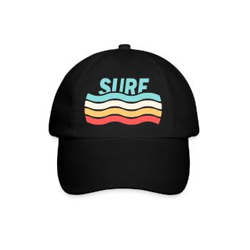 Surf - Baseballkappe - Schwarz/Schwarz - Vorne
