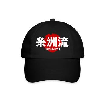 Gymnase d’arts martiaux de karaté Itosu Ryu Kanji japonais - Casquette classique - noir/noir - Devant