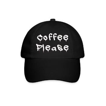 COFFEE_PLEASE - Casquette classique - noir/noir - Devant