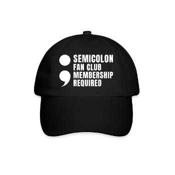 Fan Club de point-virgule Point-virgule - Casquette classique - noir/noir - Devant