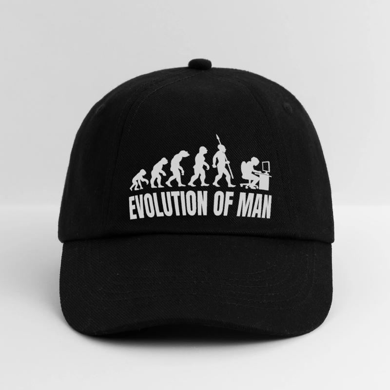 Programmer Computer Freak Evolution Retro Baseball Cap